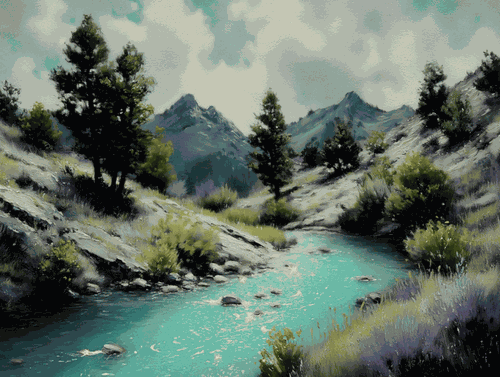 Mountain Stream by along7