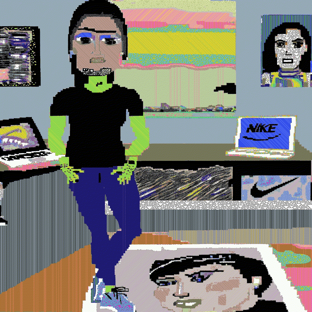 When she was a professional athlete she took art classes, now she is a respected art critic and fashion collector