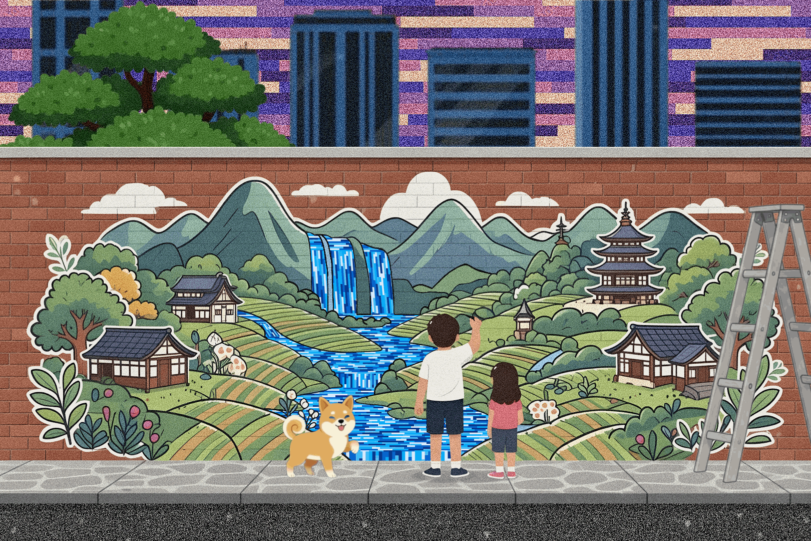 Painting Nature on City Walls