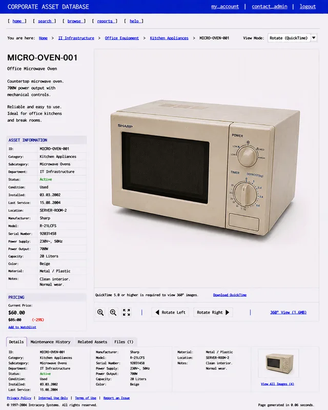 ITEM #113, MICRO-OVEN-001