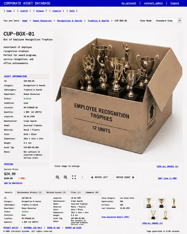 ITEM #249, CUP-BOX-01