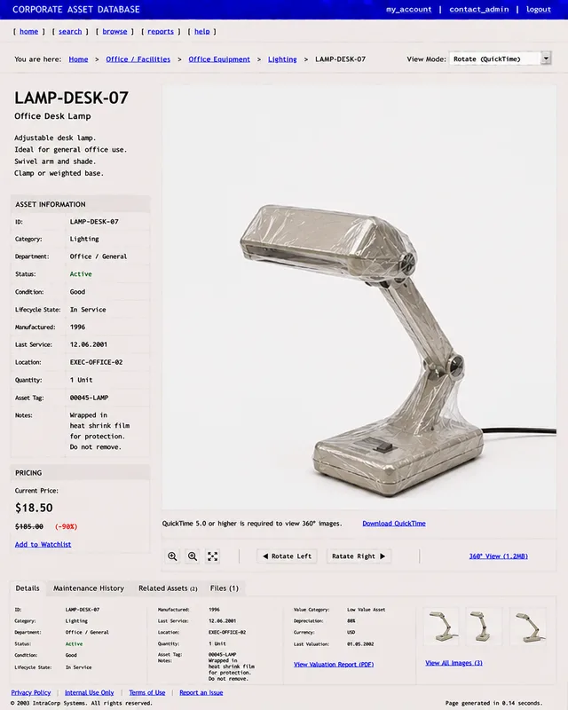 ITEM #275, LAMP-DESK-07