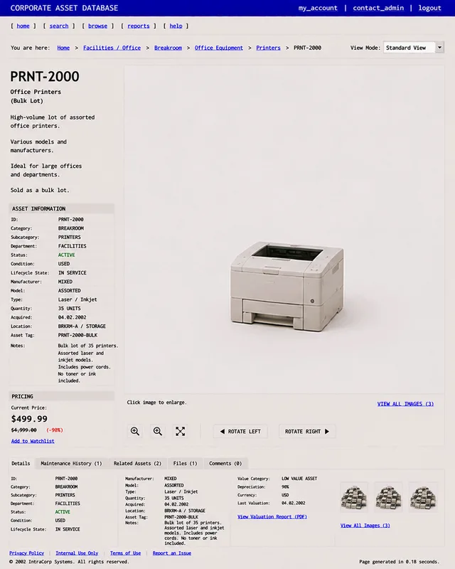 ITEM #294, PRNT-2000