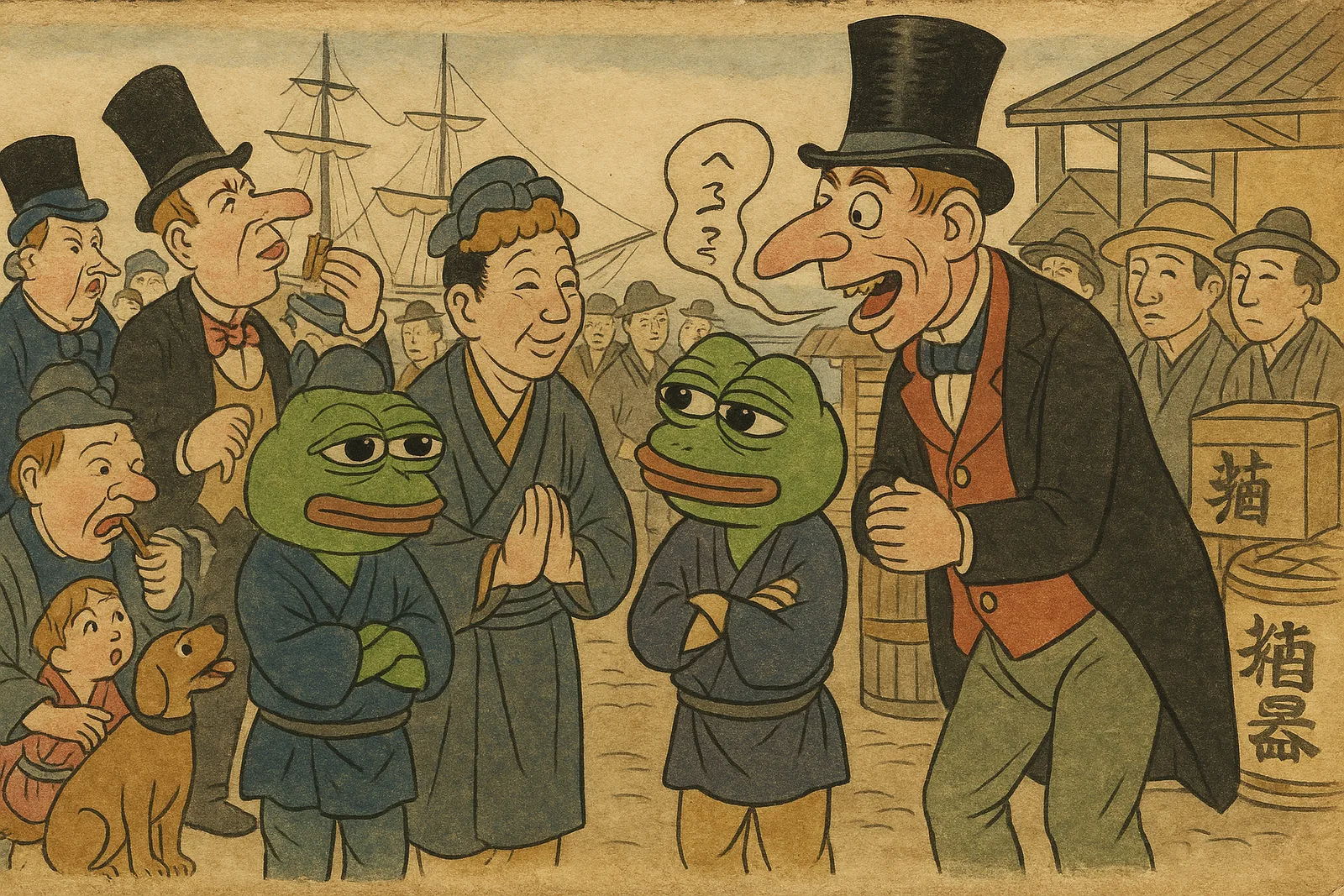 Pepe Observes the Foreigners in Yokohama
