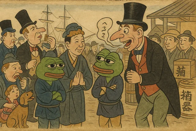 Pepe Observes the Foreigners in Yokohama