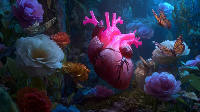 heart underwater