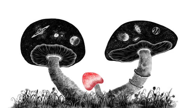 Galactic mushrooms