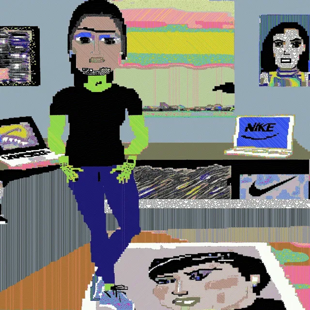 When she was a professional athlete she took art classes, now she is a respected art critic and fashion collector