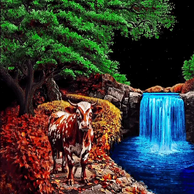 Face to Face with the Sound of the Waterfall