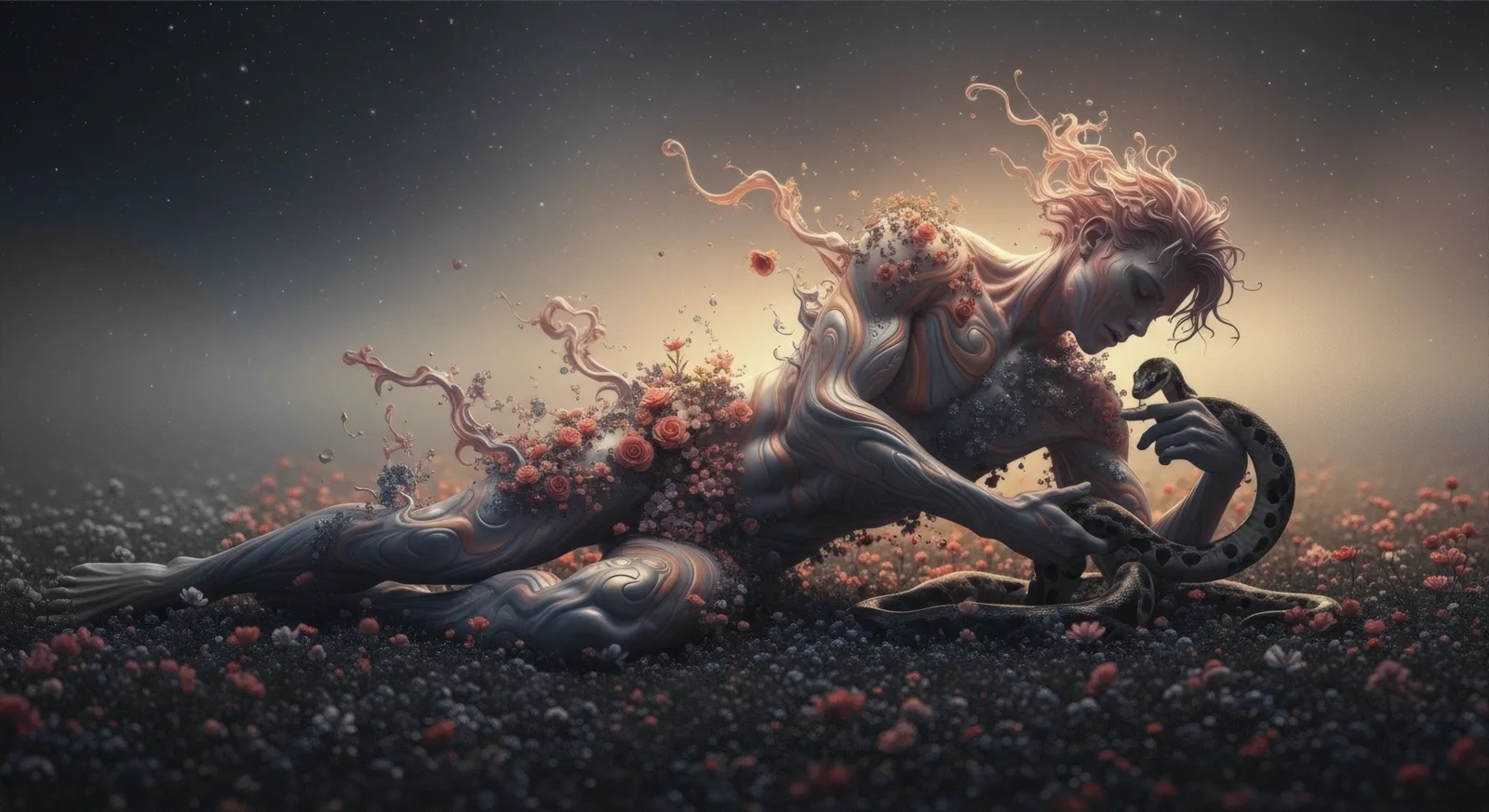 Hidden Roots: Night-Blooming Flower